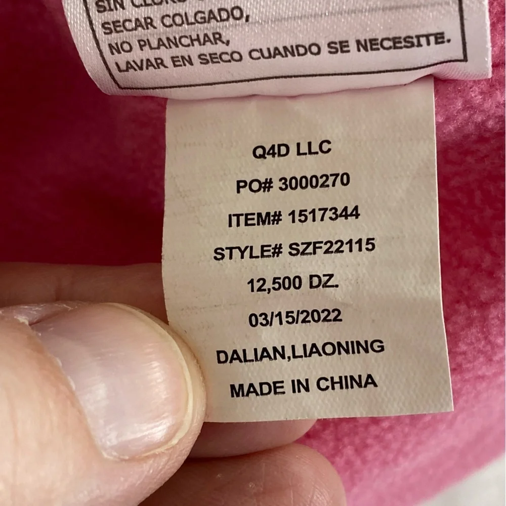 Snozu Pink and White Snowflake Beanie for Kids